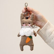 바이핸즈 diy키트 가방만들기 퀼트패키지 바니래빗 키링, 1개