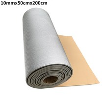 자동차 흡읍재 방음 셀프시공 녹음실 1 롤 50x200cm 알루미늄 호일 코튼 단열 필름 트럭 머플러 패드 화재 방지 폼, [04] 10mmx50cmx200cm