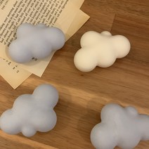구름 석고방향제+리필오일 5ml 차량용방향제 인테리어소품 답례품 선물, 코튼블라썸, 화이트