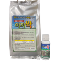 이끼싹 100ml 1kg 잔디 청태 이끼 제거제 비료 산소 묘지 골프장 잔디영양제, 이끼싹입제 1kg