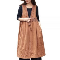 미국발송 Les umes 여성용 면 숄 칼라 임산부 플러스 사이즈 민소매 코트 조끼 캐러멜. TagM(US 8-10)