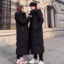 Tagi.남성 여성 빅사이즈 탈착 후드 롱패딩 두꺼운 데일리 겨울 코트