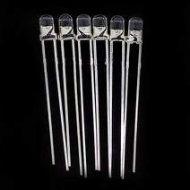 고휘도 LED 발광다이오드 3파이 빨간색 LED3MM-RED, 단품