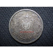 독일 1907년 날개 1/2 마르크 은화 유로머니 기념주화 행운의주화 희귀동전 대박선물