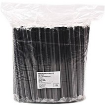 대성산업 자바라 검정 개별 스트로우 7 x 250 mm, 1개, 2500개입