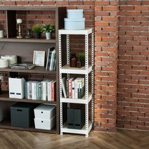 하트랙 무볼트 앵글 700x400x900x4단 선반 매립형, 화이트