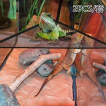 파충류 사육장 수염 있는 드래곤 해먹 도마뱀 안락 매다는 침대 애완 동물 메쉬 파충류 서식지 테라리움 장, 33x33x48cm, 01 black_01 33x33x48cm