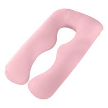 임산부바디필로우 u자바디필로우임산부를 위한 다기능 U 모양 출산 베개 케이스 순수한 면 커버, 08 Pink cover