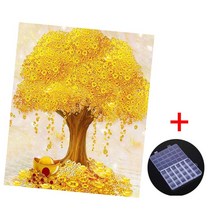 MJS 보석십자수 50 x 40 cm 캔버스형 세트 DIY MH6, 금전수