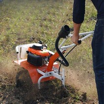 가솔린 경작 농기계 미니관리기 텃밭갈기 로타리, 고마력4단로타리 경운기 +제초 + 고랑+ 쟁기