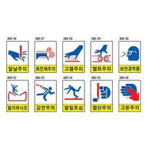 경고 450 주의 위험주의표지 녹색안전 600스티커 위험 전기위험, 단품