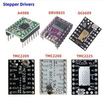 모터 tmc2208 tmc2209 tmc2225 drv8825 a4988 스테퍼 드라이버 tmc 2208 2209 스테핑 엔진 nema 17용 cnc 실드 드라이버 방열판
