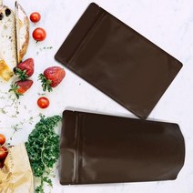 갈색무광 스탠드지퍼백 18X29+5.5, 1개