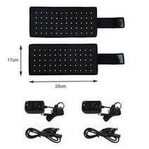 무릎치료기 온열 마사지기 찜질기 무릎 진동 안마기 2pcs 휴대용 근적외선 장치 led 팔 슬리머 패드 목 관절 통증 완화 자동 끄 타이머 포함, 나는 플러그, 크기 28x17cm