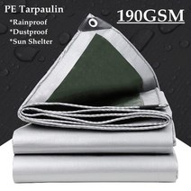 야외 캠핑 텐트 방수 PE 타포린 정원 전망대 캐노피 차양 자동차 트럭 그늘막 커버 GSM, [31] mxm, [03] Tarp GSM