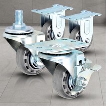 경량용 3인치 캐스터 우레탄 베어링 바퀴 전동 핸드카트 운반카트 교체용, 경량용3인치인라인바퀴ㅡ휠