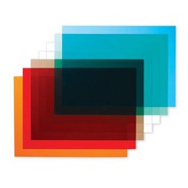 다담아트 PVC 필름지 A4(6색) 두꺼운 셀로판지 PVC칼라필름, PVC필름지 A4(투명빨강색6장)