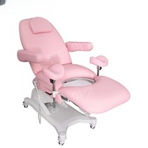 전자동 산부인과 의자 진찰대 전동 침대 이동식 리프팅 여성병원 분만 클리닉, 풀일렉트릭A02팔걸이핑크+프리체어