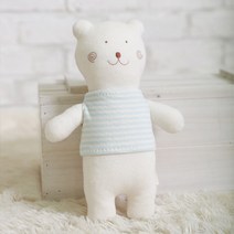 오가닉 토수니 애착인형 만들기 태교바느질 DIY (흰실1 갈색실1 봉제용구3종 포함), 핑크, 얼굴표정프린트 신청안함