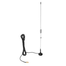 UT106 SMA 38cm BAOFENG UV5R/UV5RA/UV5RE를위한 여성 듀얼 밴드 자동차 자석 안테나, 검은 색