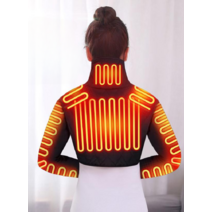 팔찜질기 어깨 팔뚝 발열 보호대 성인 오십견 통증 관절 난방 온열기 마사지기, 3XL, 남성용 그레이