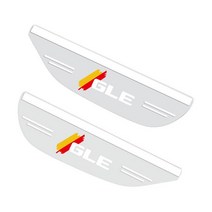 자동차 유연한 PVC 백미러 비 그늘 방수 블레이드 백 미러 눈썹 레인 커버 acc용 메르세데스 벤츠 GLE 2 개, [01] 2X GLE