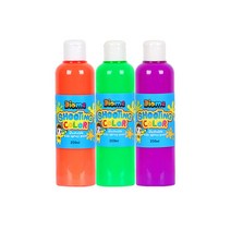 쫰툥쾡콱쿅(Diome)스프레이물감 슈팅 컬러리필 250ml 3색 - B세트 어린이 놀이 미술 잘지워지는 셔블 쏘는 형광^l^tm-+