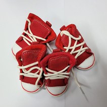 한정판매 [왈왈] 강아지운동화 (레드 ) M 강아지신발 가로2.5~3.5cm 3~4cm 높이 몸무게2.5~3.5kg, 레드 M사이즈