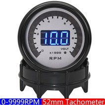 디지털 게이지 압력 버니어 52MM 자동차 터보 부스트 바 PSI 수온 오일 온도 공기 연료 비율 진공 볼트 타코미터 프레스 12V, [01] Tachometer, 01 Tachometer