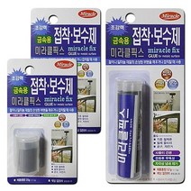 초강력 고형접착제 금속용 배수배관 미라클픽스, 소용량20g 2포장