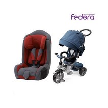 페도라 러츠 자전거 유모차+주니어 카시트 C2 (색상선택), 러츠 색상:솔리드그레이 / C2 색상:인디고블루