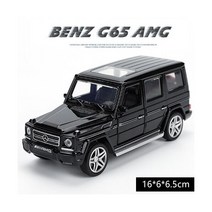 다이캐스트 1:32 메르세데스벤츠 G65Amg 합금 자동차 모델 어린이 오프로드 장난감 소리와 빛 다시 문 시뮬레이션 선물을 당겨, Bright black
