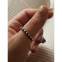 실버 유화 볼 우정 자매 커플 링 반지 은반지효능