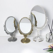 [생활/소품/최저] 로제 클래식 스탠드 거울 화장대거울 양면거울 627097EA, 실버_소