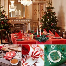 Duni 듀니 크리스마스 냅킨, 가정용냅킨14.크리스마스 디얼스