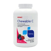 지엔씨 츄어블 비타민 C 500 mg 180 베지타블렛, 5병, 180정