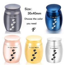 메모리얼스톤 강아지 유골함 보관함 천사 날개 small urns for human 5, 스타일 f(30x40mm), 검정색