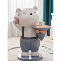 고양이협탁 북극곰트레이 선반 사이드테이블 실내장식, (메인사진) (높이 약 69cm)