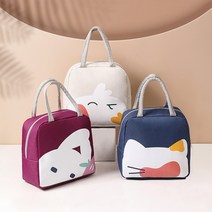 캐릭터 도시락 보냉백 도시락가방 피크닉가방 보온가방 귀여운가방, 블루