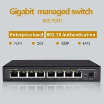 네트워크 스위치 8포트 101001000m vlan이 있는 8포트 기가비트 관리형 관리