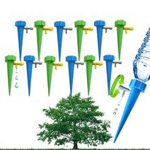 1612pcs 자동 물방울 관개 급수 시스템 드립퍼 스파이크 키트 정원 가정용 식물 꽃 자동 급수 도구, 1pc 녹색