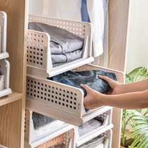 슬라이딩 서랍형 옷트레이 옷장정리함 접이식 적층, 높은형, 본상품선택