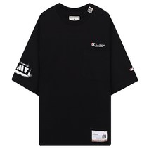 MIHARA YASUHIRO 미하라야스히로 A09TS691 BLACK 프린트 포켓 티셔츠
