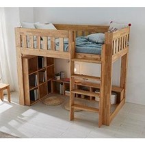 초등벙커침대 아동 주니어 남매 성인 여아 원목 2층 솔리드 벙커침대, 1700mm, 고무나무  솔리드 벙커침대 A형(기본사다리)