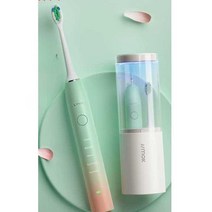 전동 칫솔 추천 치석 제거기 진동 상쾌함 음파 좋은, 보라색(정품칫솔모4개+기본칫솔모2개)