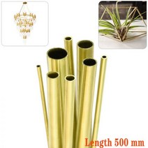 1pc 황동 튜브 직경 2mm-20mm 길이 500mm long0.5-2mm 벽 황동 파이프 황동 튜브 절단 도구, 12x10x500mm