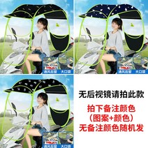 오토바이 스쿠터 배달 지붕 우산 차양막 덮개 우비 바람막이 윈드스크린 캐노피 가림막 햇빛가리개 레인저 덮개 신형 선루프비 햇빛가리개-113484, 07.[특혜] 빅포켓-컬러 비고-무거울 촬영, 1개