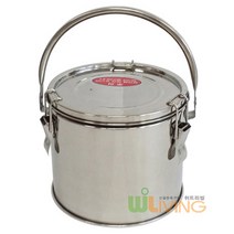 국내생산 A형 이중국통 6호 (6L) 보온보냉(O) 국끓이기(X) 국15인분, 들통식 손잡이