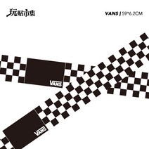 캐리어꾸미기 노트북 스티커 개성있는 트렌드 캐릭터 러블리 여행 레인보우 경고표지 롱 캐리, 07 VANS롱바