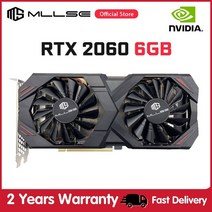 라데온 라데온그래픽카드 MLLSE RTX 2060 6G 게임용 그래픽 카드 GDDR6 192bit PCI-E 3.0x16 8Pin NVIDIA GeForce GPU rtx2060